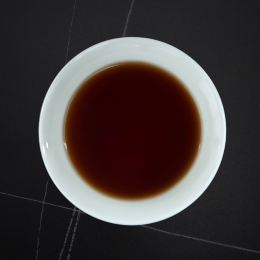Brewed China 25 Year Aged Shu Pu'er tea with dark liquor