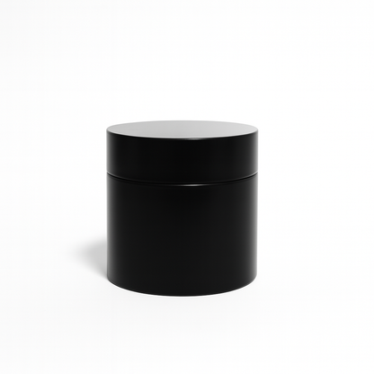Large black tea storage canister airtight container for loose leaf tea and matcha