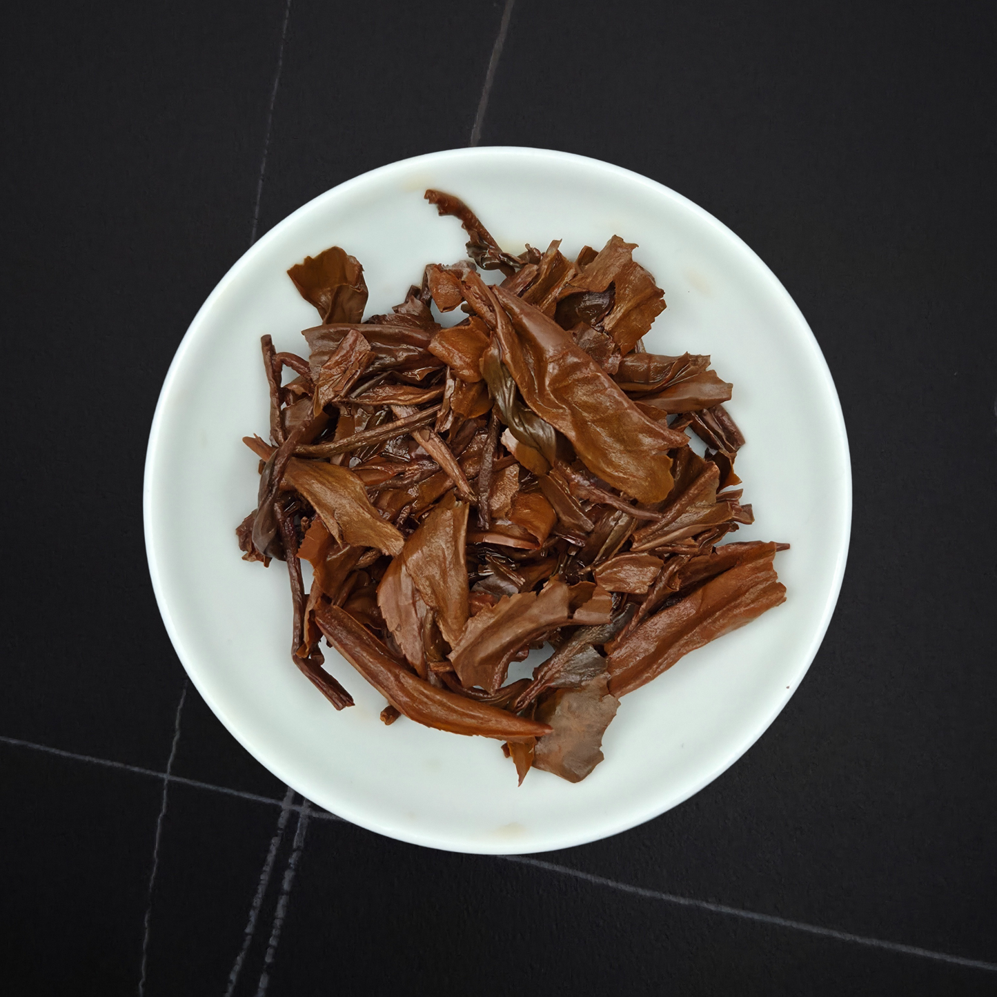 Close-up of China Yunnan Black tea leaves