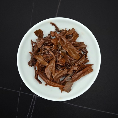 Close-up of China Yunnan Black tea leaves