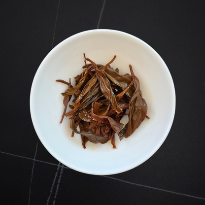 Close-up of China Yunnan Sun-Dried black tea leaves