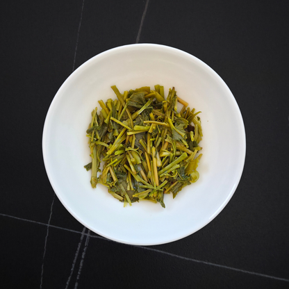Japan Seiran Karegane wet leaves after brewing