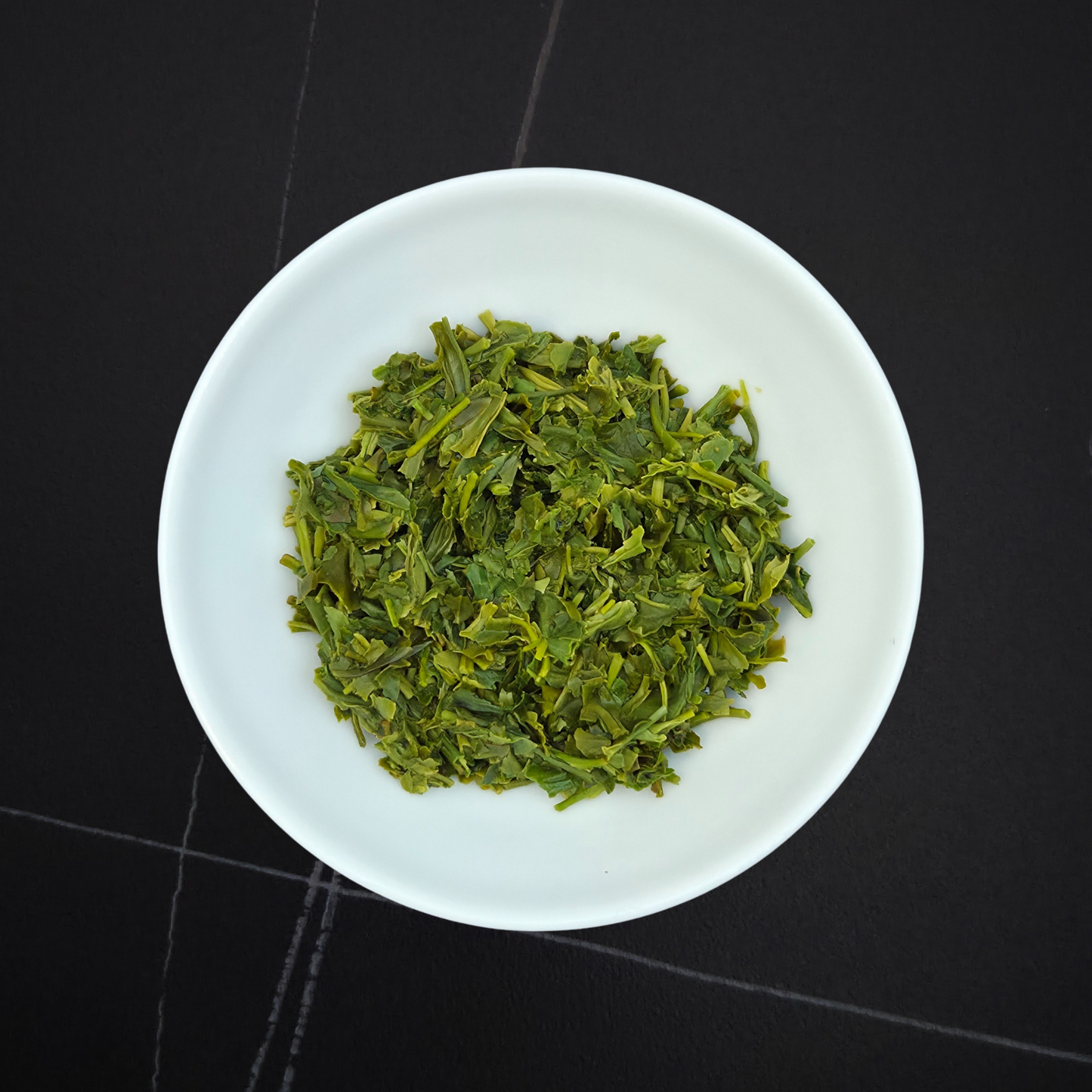 Japan Shirakawa Sencha wet leaves after brewing