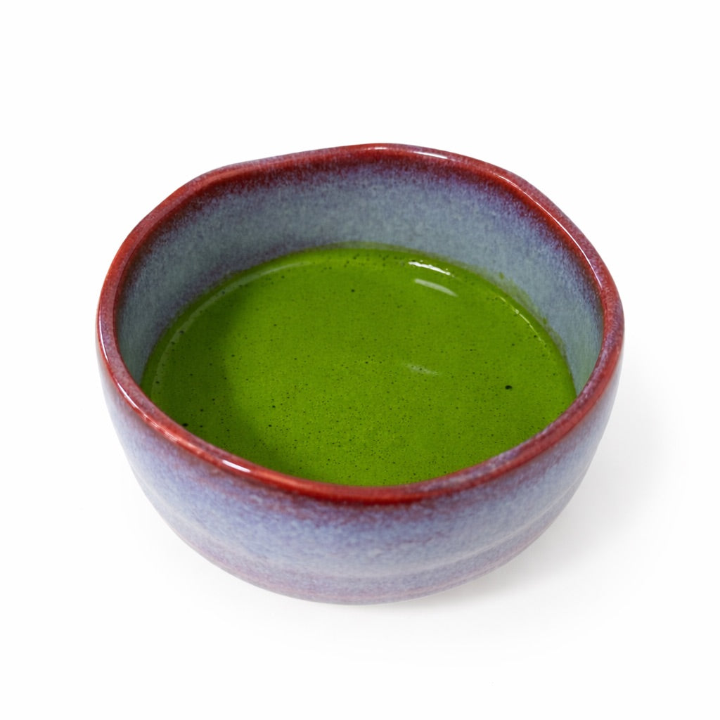 Whisked Japan Uji matcha in bowl