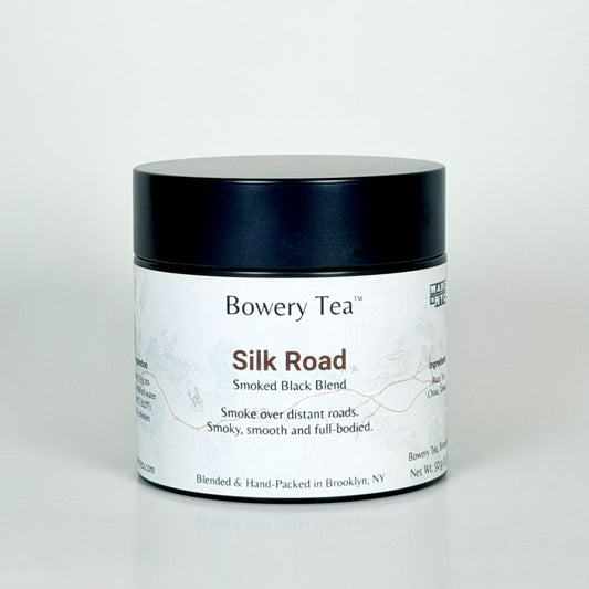silk road bowery tea blend in a can