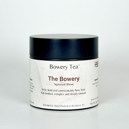 the bowery tea bland in a can